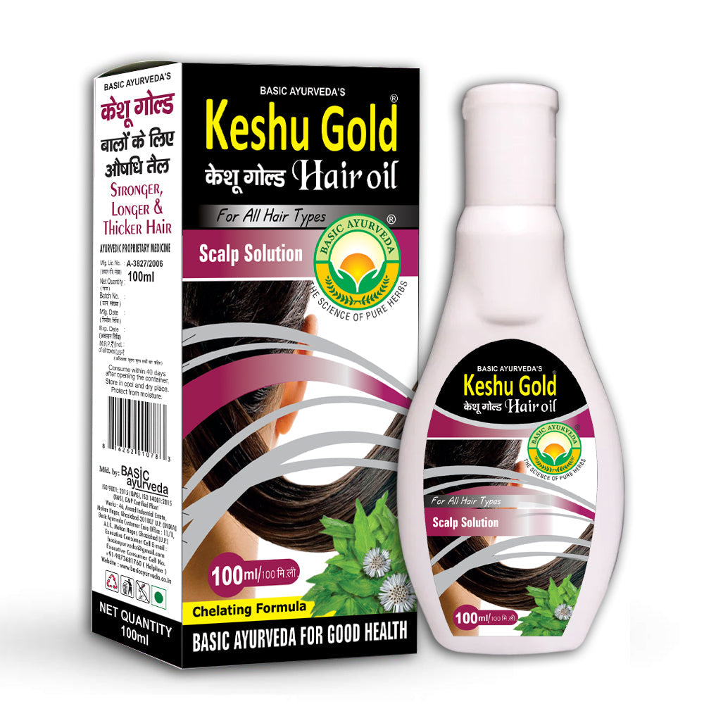 Basic Ayurveda Keshu Gold Coconut Hair Oil