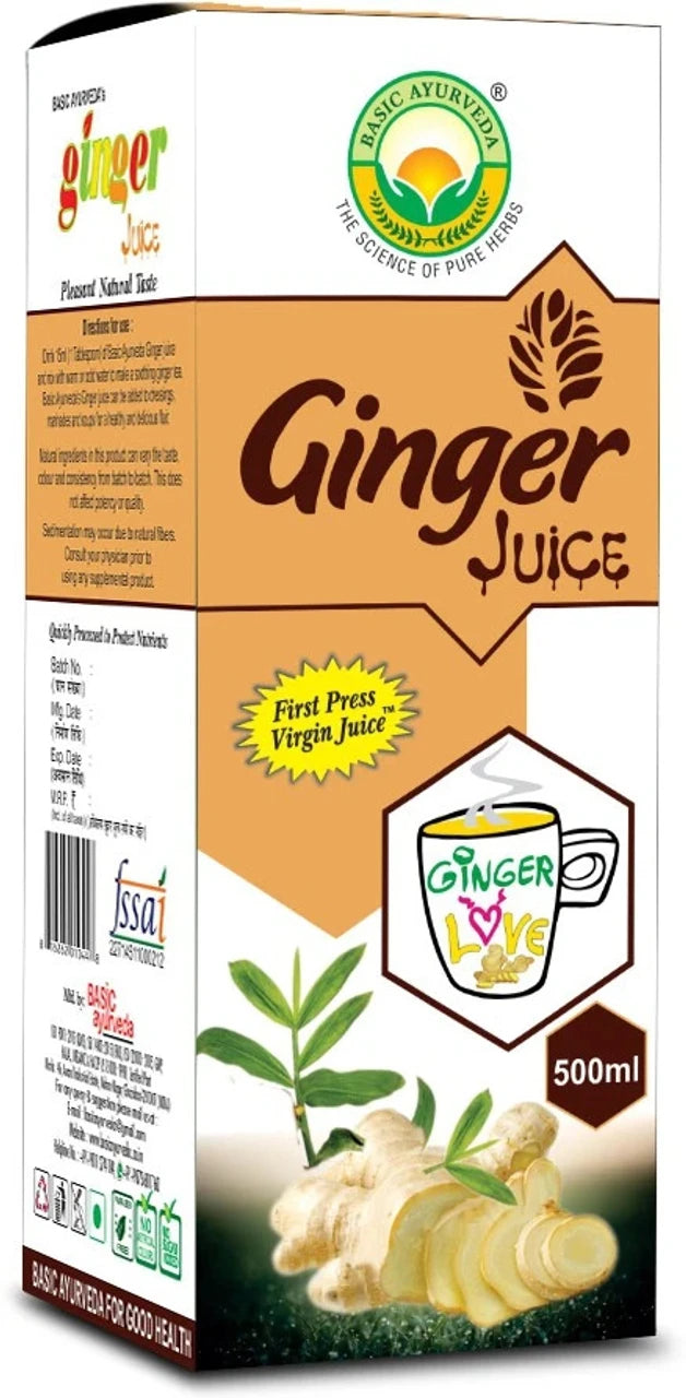 Basic Ayurveda Ginger Juice Organic Natural Herbal Juice