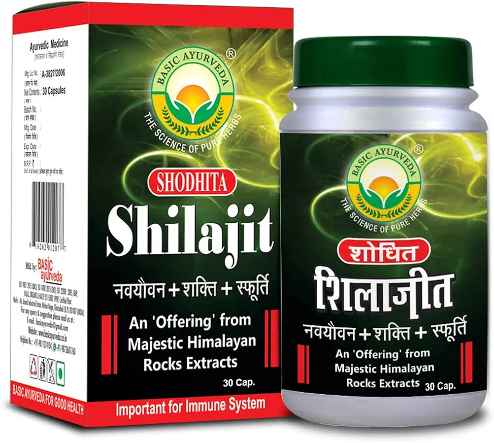 Basic Ayurveda Shodhita Shilajit Capsules