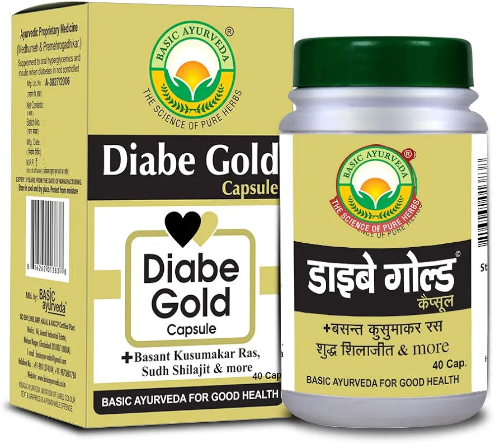 Basic Ayurveda Diabe Gold Capsules