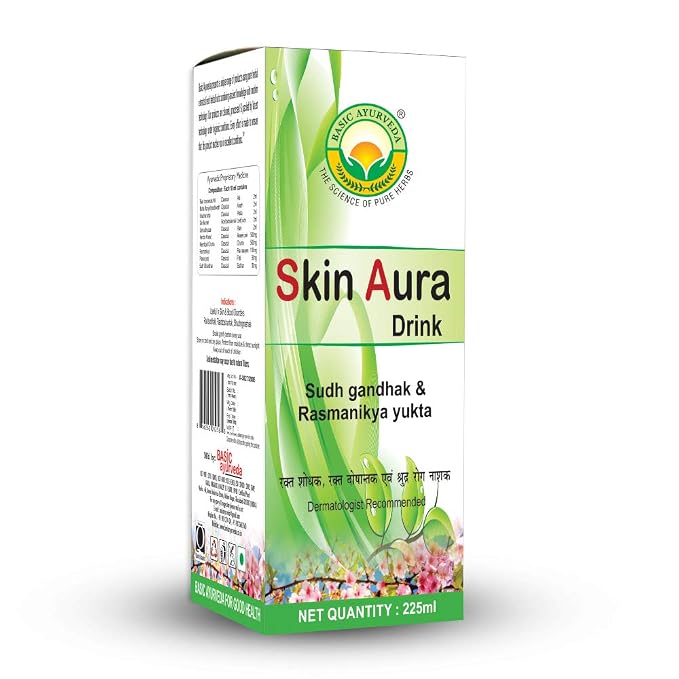 Basic Ayurveda Skin Aura Drink Sudh Gandhak And Rasmanikya Yukta