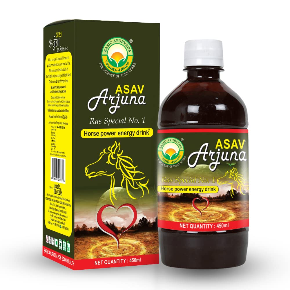 Basic Ayurveda Asav Arjuna Ras Special No.1 Energy Drink