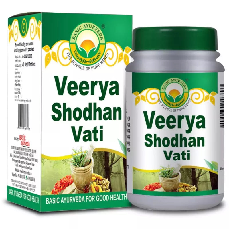 Basic Ayurveda Veerya Shodhan Vati Tablets