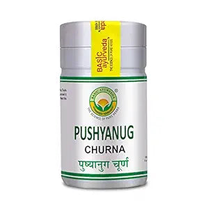 Basic Ayurveda Pushyanug Churna For Womens Reproductive Health And Wellness