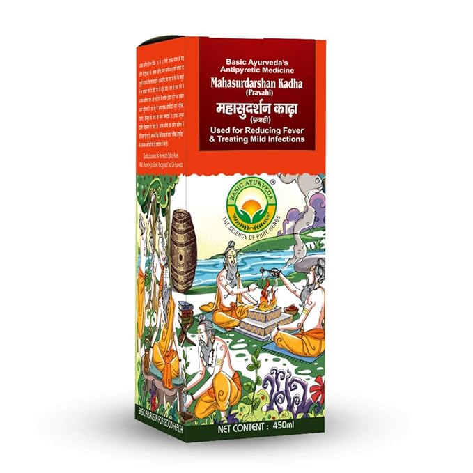 Basic Ayurveda Maha Sudarshan Kadha Ayurvedic Immunity Herbal Kadha