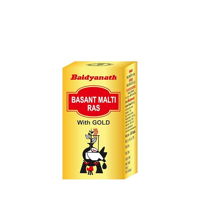 Baidyanath Kolkata Basant Malti Ras With Gold Tablets
