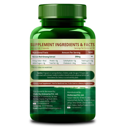 Himalayan Organics Korean Ginseng Capsules