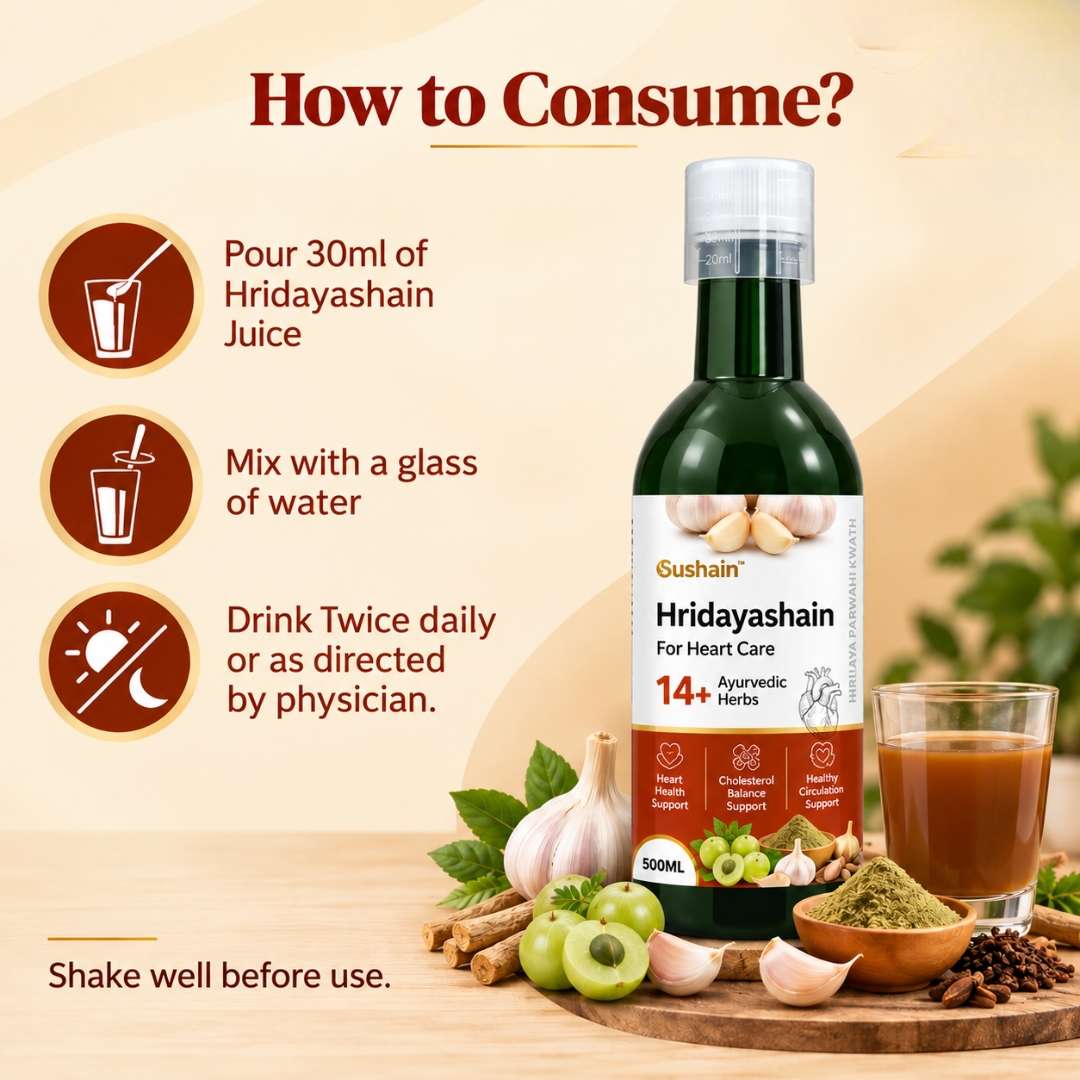 Hridayashain For Heart Care Juice