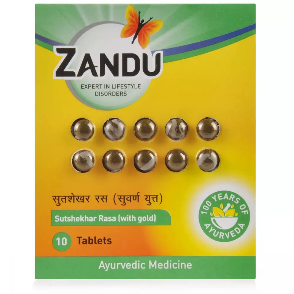 Zandu Sutshekhar Rasa With Gold Tablet