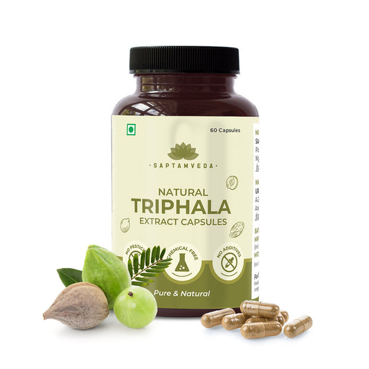 Saptamveda Natural Triphala Extract Capsules