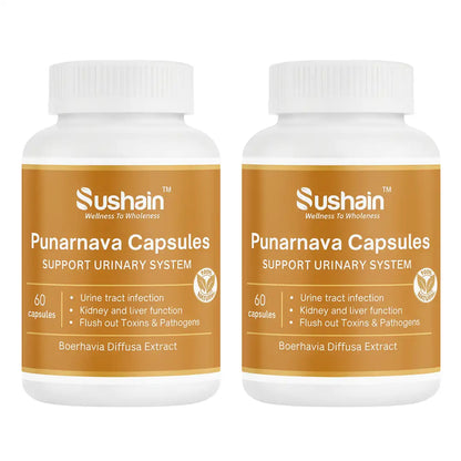 Sushain Punarnava Extract Capsules For Uti Kidney And Liver Care
