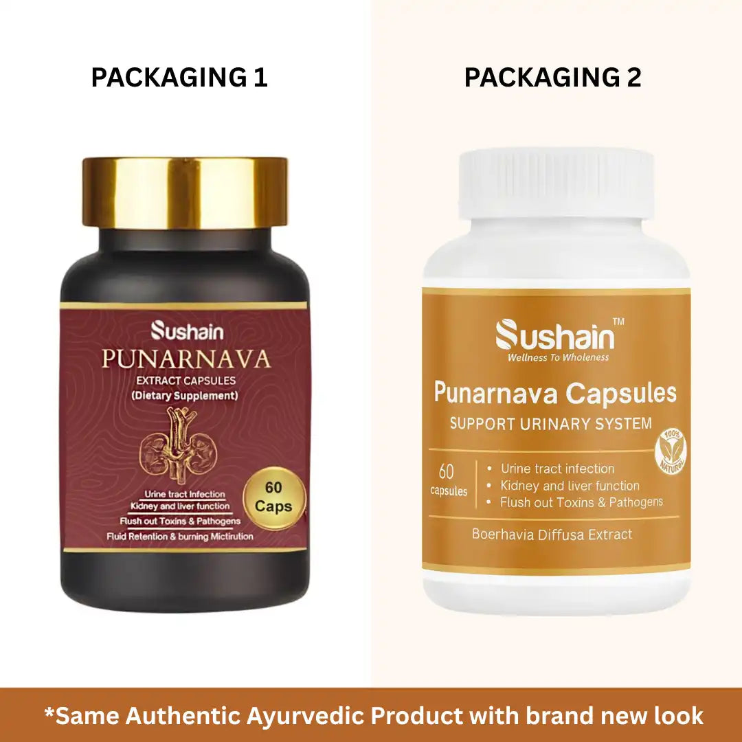 Sushain Punarnava Extract Capsules For Uti Kidney And Liver Care