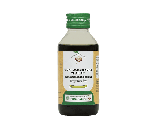 Vaidyaratnam Sinduvarairanda Thailam Oil