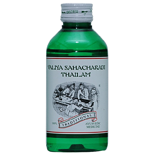 Kairali Valiya Sahacharadi Thailam bottle