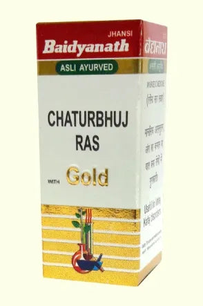 Baidyanath Chaturbhuj Ras with Gold