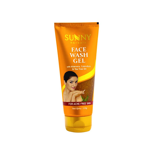 Sunny Herbals Face Wash Gel With Aloevera And Tea Tree Oil For Acne Free Skin