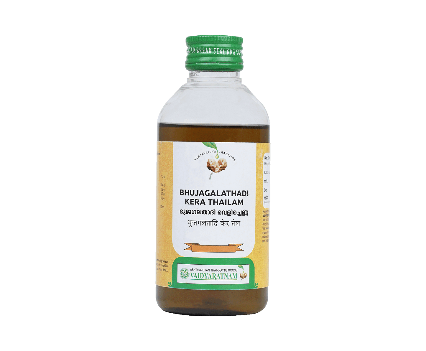 Vaidyaratnam Bhujagalathadi Kera Thailam Oil