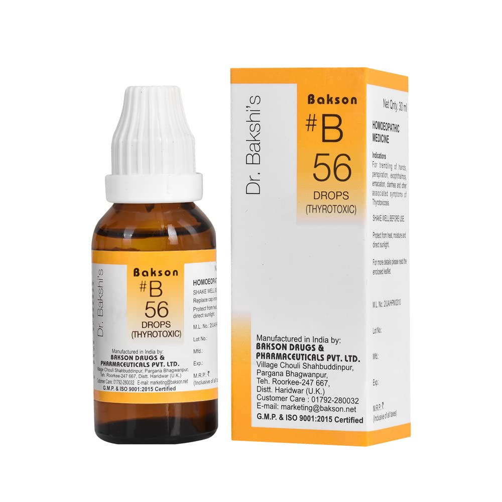 Dr Bakshi B 56 Thyrotoxic Drops