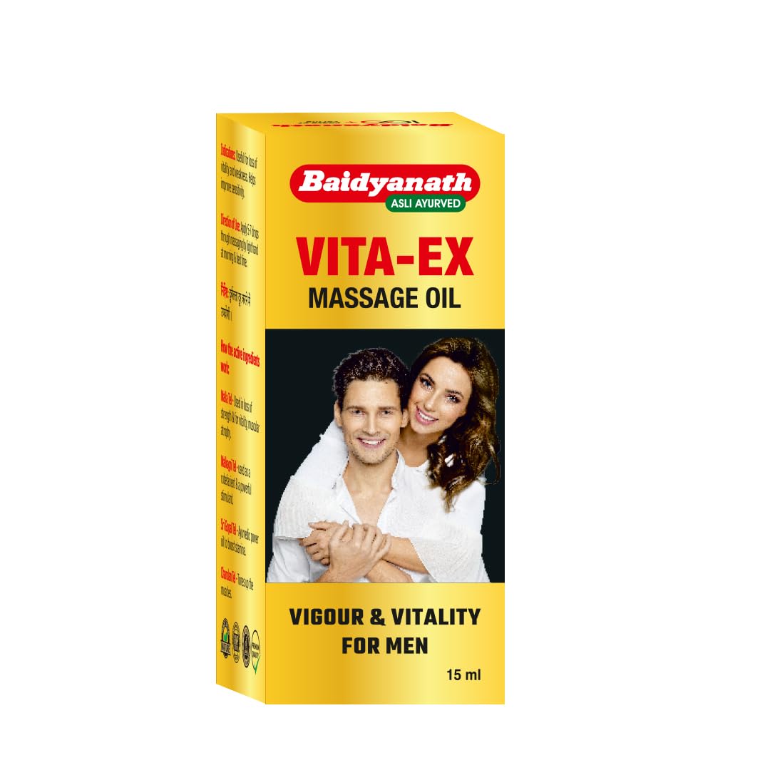 Baidyanath Kolkata Vita Ex Massage Oil For Strength & Vitality In Men