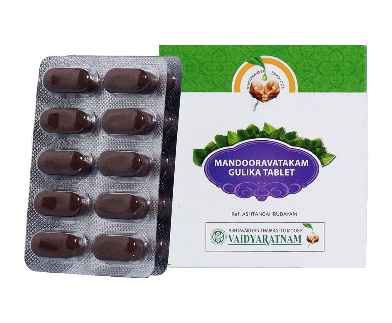 Vaidyaratnam Mandooravatakam Gulika Tablet