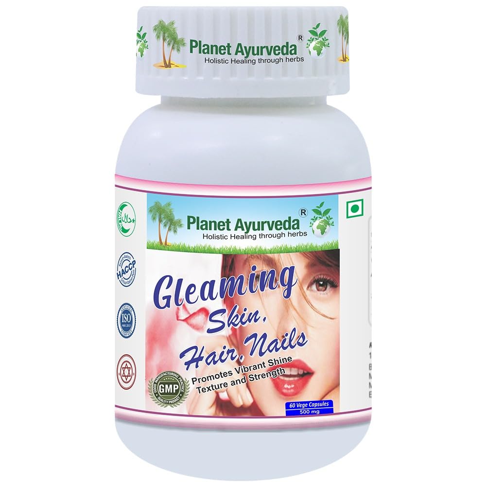 Planet Ayurveda Gleaming Skin Hair Nails Capsule