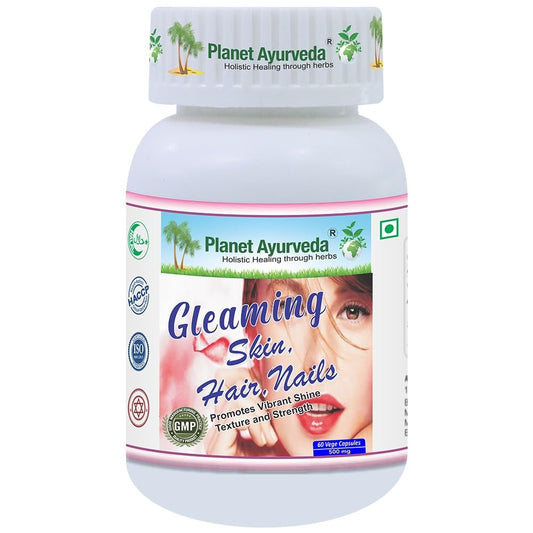 Planet Ayurveda Gleaming Skin Hair Nails Capsule