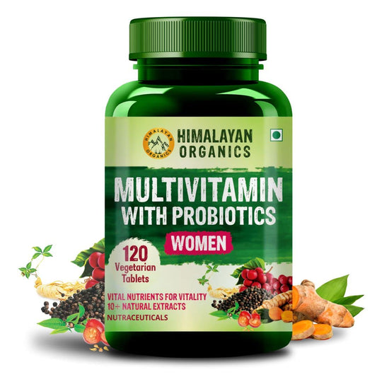 Himalayan Organics Multivitamin With Probiotics For Women Tablets