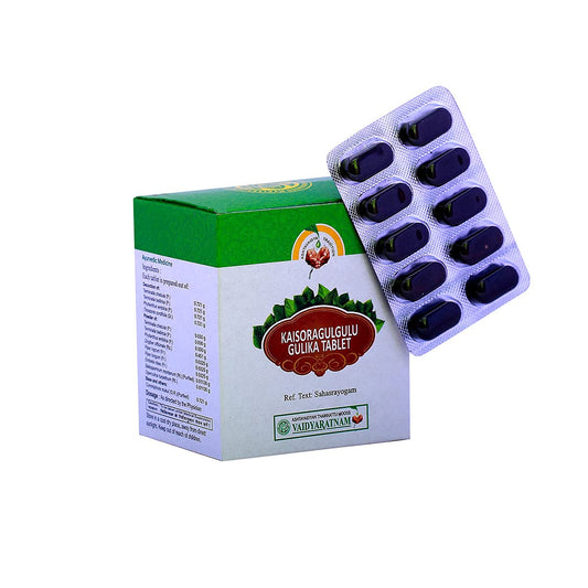 Vaidyaratnam Kaisoragulgulu Gulika Tablet
