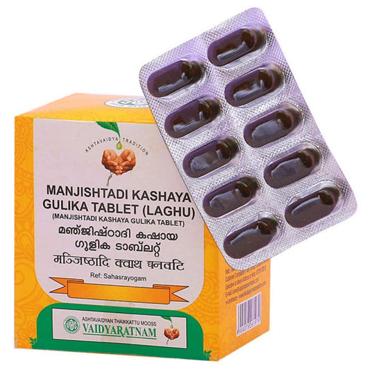 Vaidyaratnam Manjishtadi Kashaya Gulika Tablet Laghu