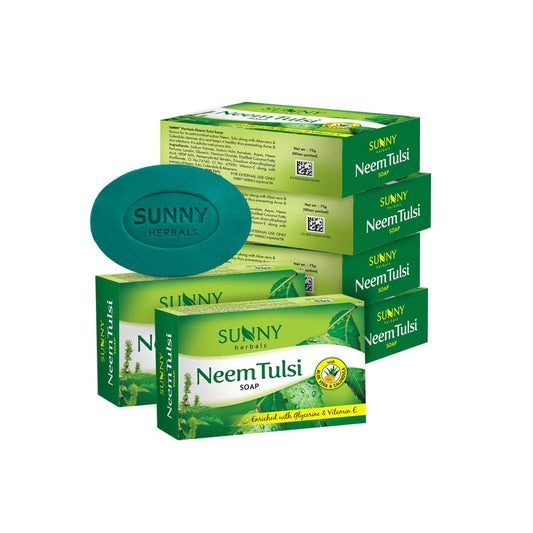 Sunny Herbals Neem Tulsi Soap Pack Of 6