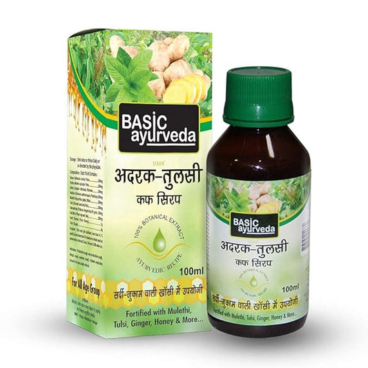 Basic Ayurveda Adrak Tulsi Cough Syrup