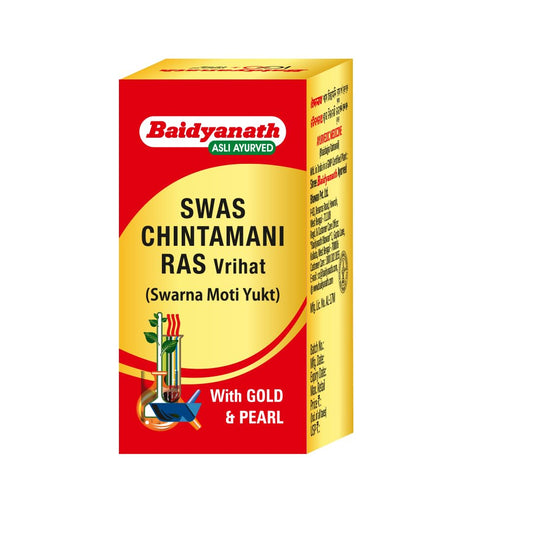 Baidyanath Kolkata Swas Chintamani Ras Tablets