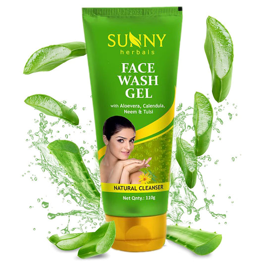 Sunny Herbals Face Wash Gel Enriched With Aloevera Neem And Tulsi