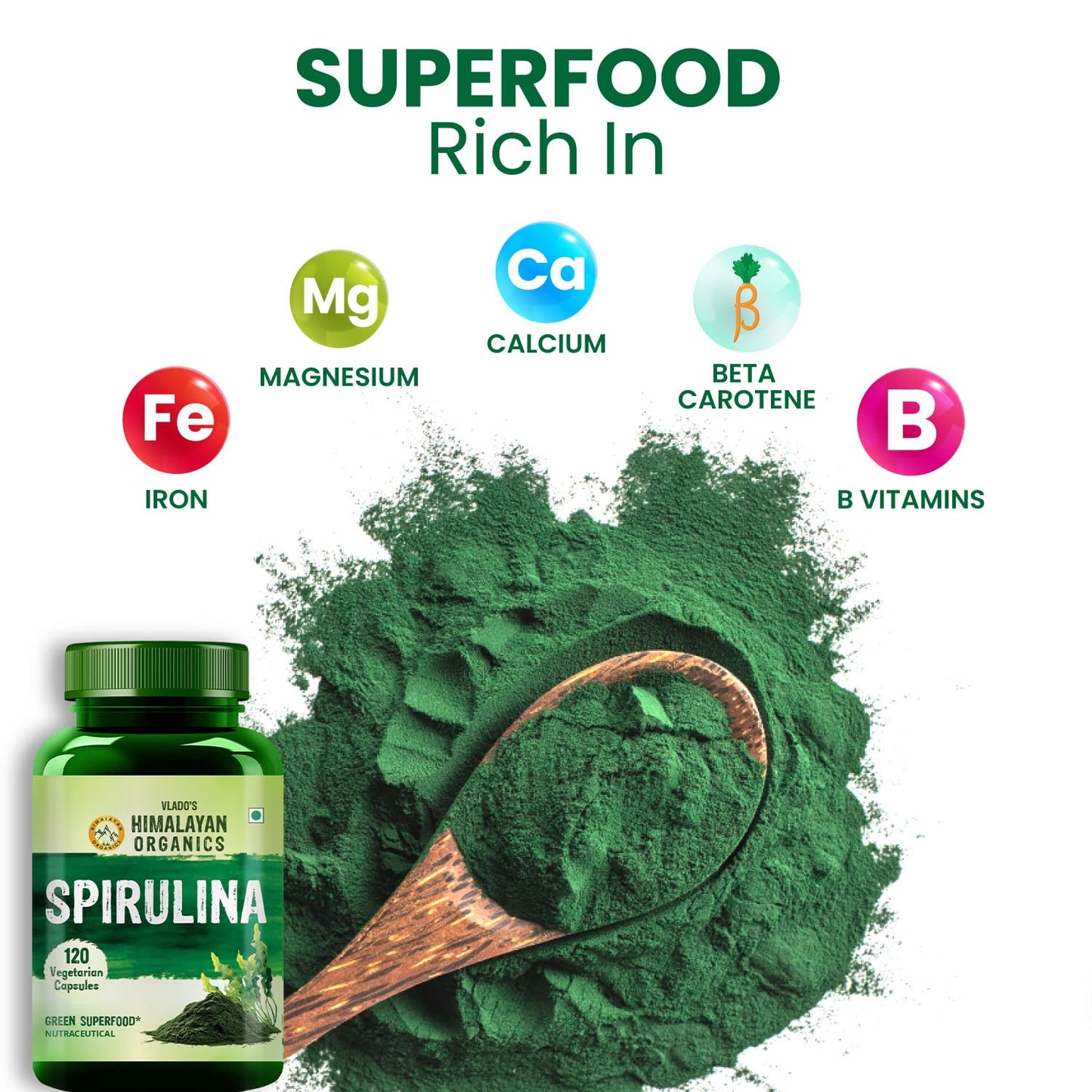 Himalayan Organics Spirulina Capsules