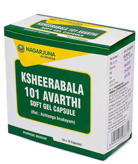 Nagarjuna Ksheerabala 101 Aavarthi Soft Gelatin Capsule