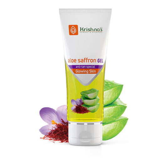 Krishna Ayurveda Aloe Saffron Gel Anti Tan Special Glowing Skin