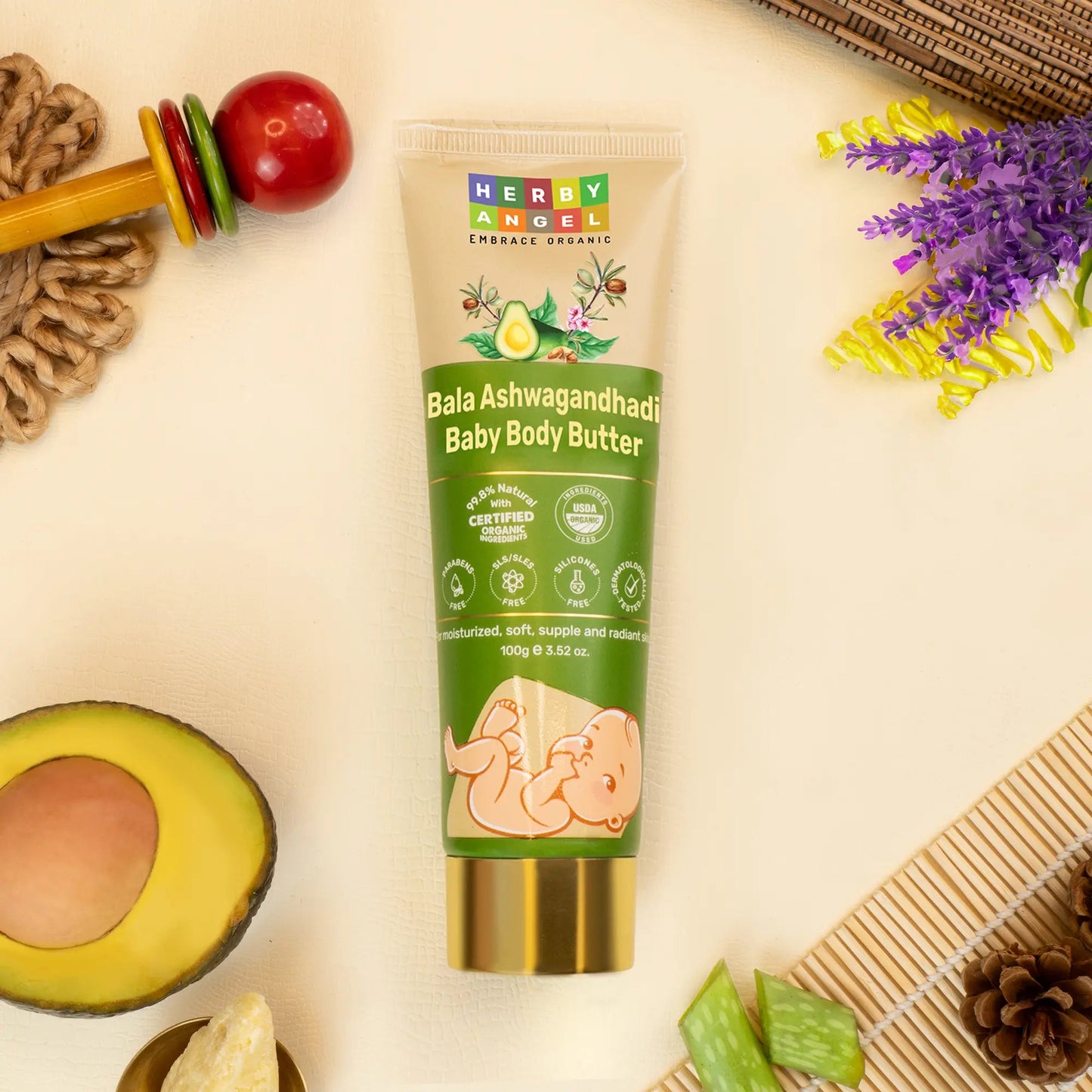 Herby Angel Bala Ashwagandhadhi Baby Body Butter
