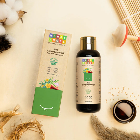 Herby Angel Bala Ashwagandhadhi Baby Body Massage Oil