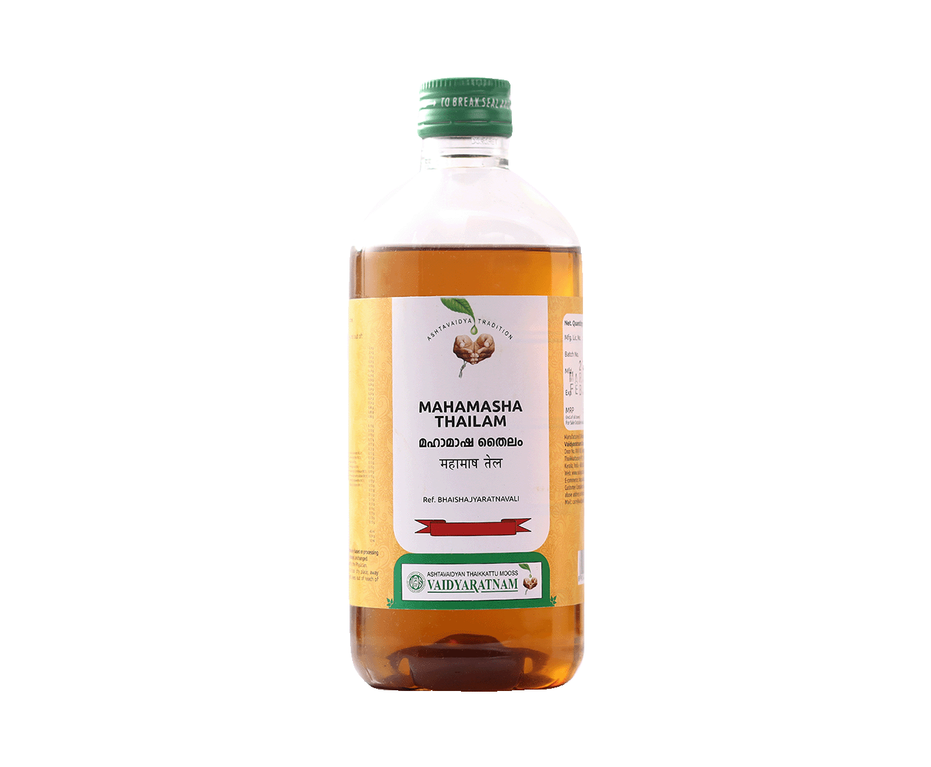 Vaidyaratnam Mahamasha Thailam Oil