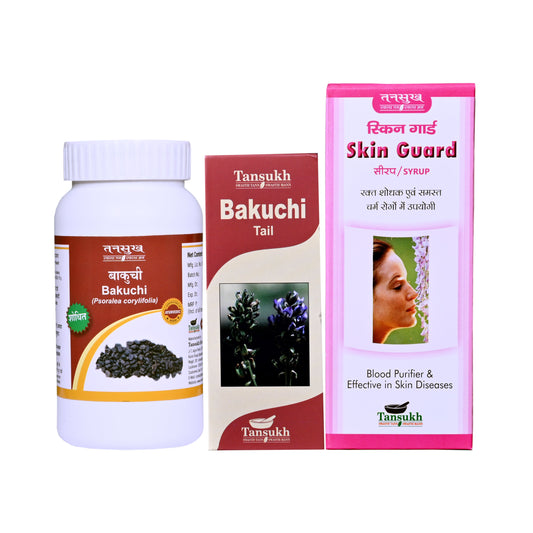 Tansukh Bakuchi Churna Bakuchi Tail Skin Guard Syrup Skin Care Combo