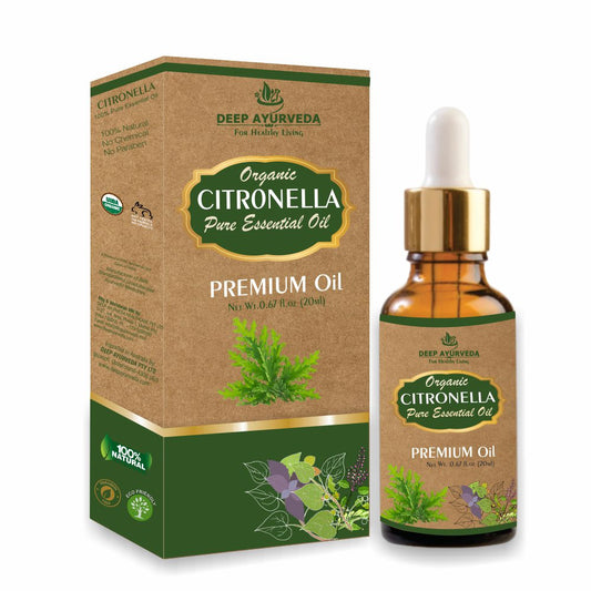 Deep Ayurveda Organic Citronella Pure Essential Oil