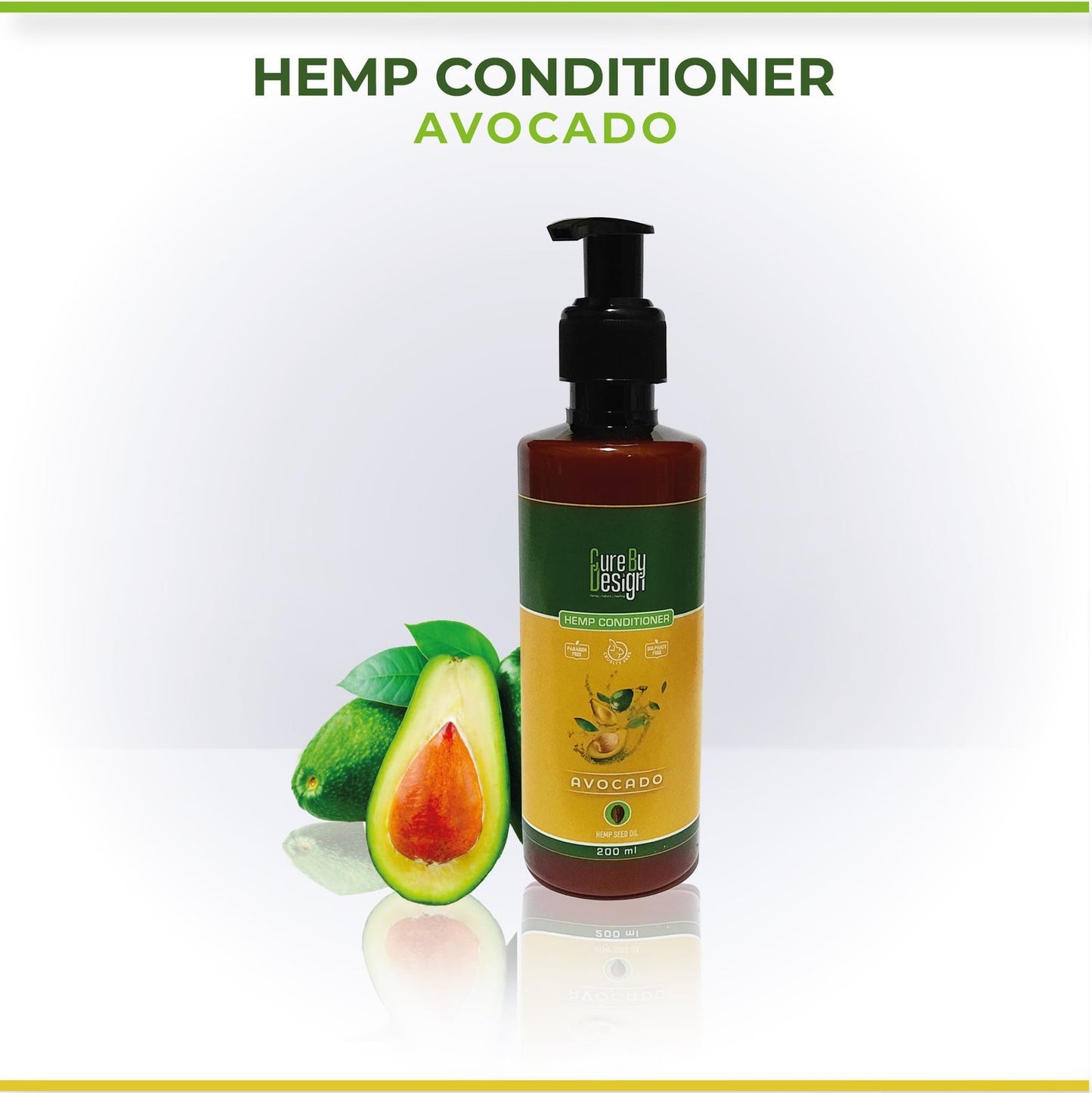 Cure By Design Hemp And Avocado Coniditioner