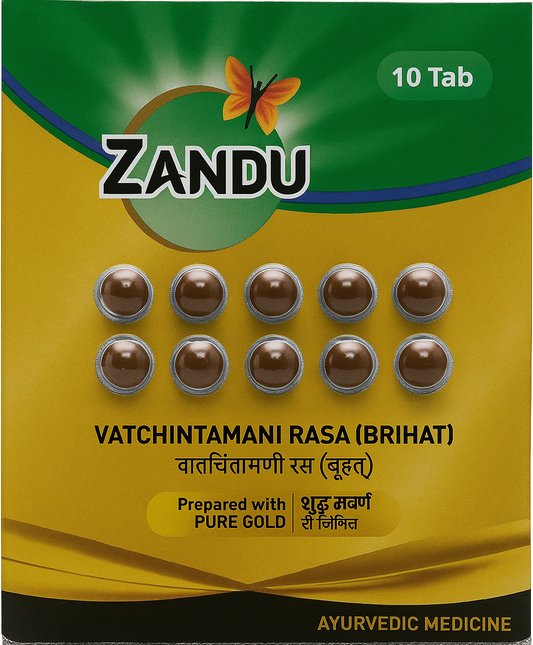 Zandu Vatchintamani Rasa (Brihat) With Gold Tablet