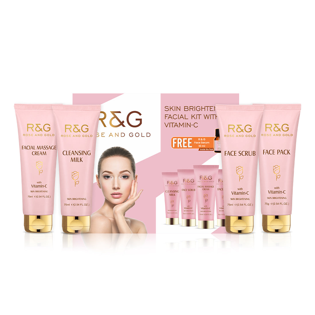 Vasu R and G Skin Brightening Facial Kit For Women For Gold Like Glow
