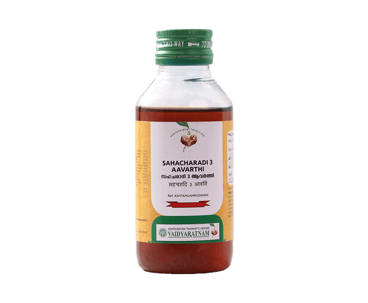 Vaidyaratnam Sahacharadi 3 Aavarthi Oil