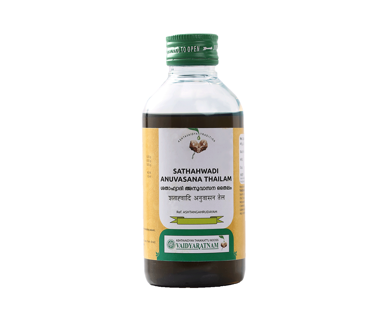 Vaidyaratnam Sathahwadi Anuvasana Thailam Oil