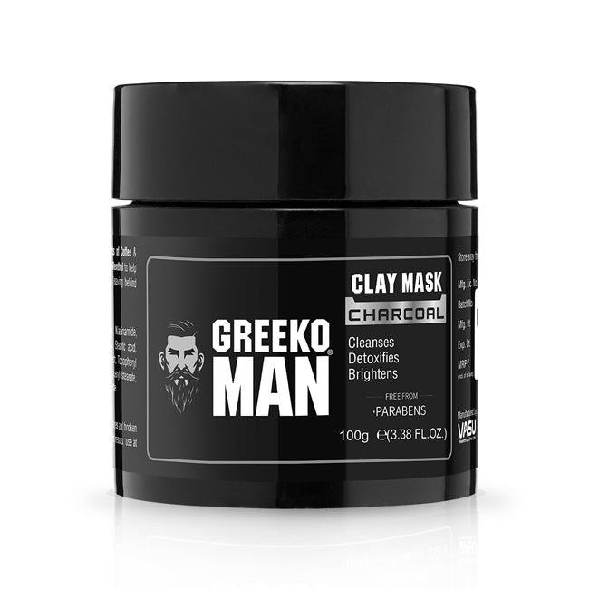 Vasu Greeko Man Charcoal Clay Mask