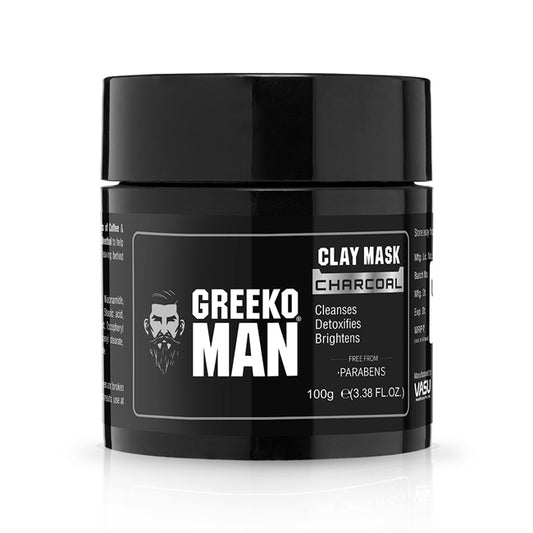 Vasu Greeko Man Charcoal Clay Mask