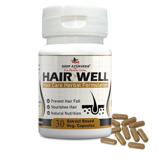 Deep Ayurveda Hairwell Capsule Helps For Hairfall