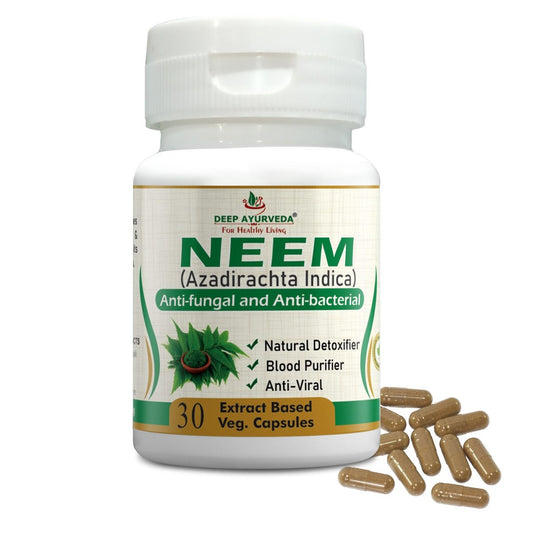 Deep Ayurveda Neem Anti Fungal And Anti Bacterial Capsules